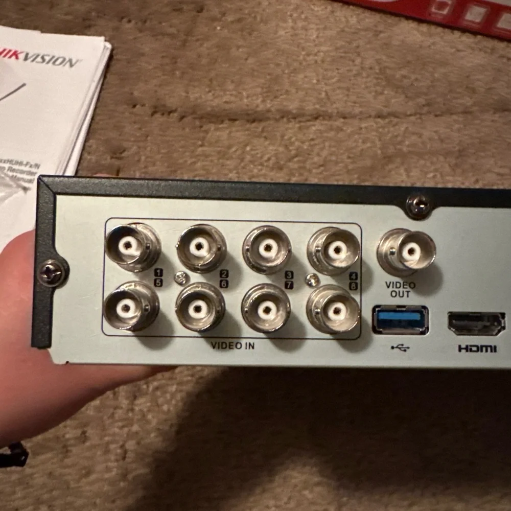 Hikvision Black DS-7200 Series Turbo HD DVR with Accessories